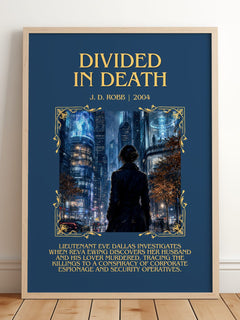 Divided In Death Minimalist Book Poster by J. D. Robb – image 2