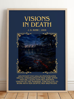 Visions In Death Minimalist Book Poster by J. D. Robb – image 2