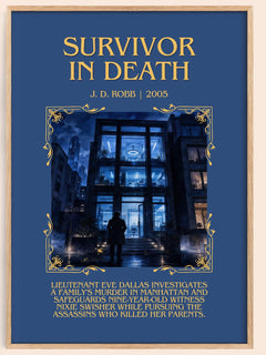 Survivor In Death Minimalist Book Poster by J. D. Robb – image 1