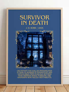 Survivor In Death Minimalist Book Poster by J. D. Robb – image 2