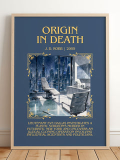 Origin In Death Minimalist Book Poster by J. D. Robb – image 2