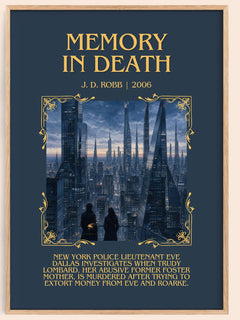 Memory In Death Minimalist Book Poster by J. D. Robb – image 1