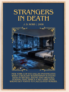 Strangers In Death Minimalist Book Poster by J. D. Robb – image 1