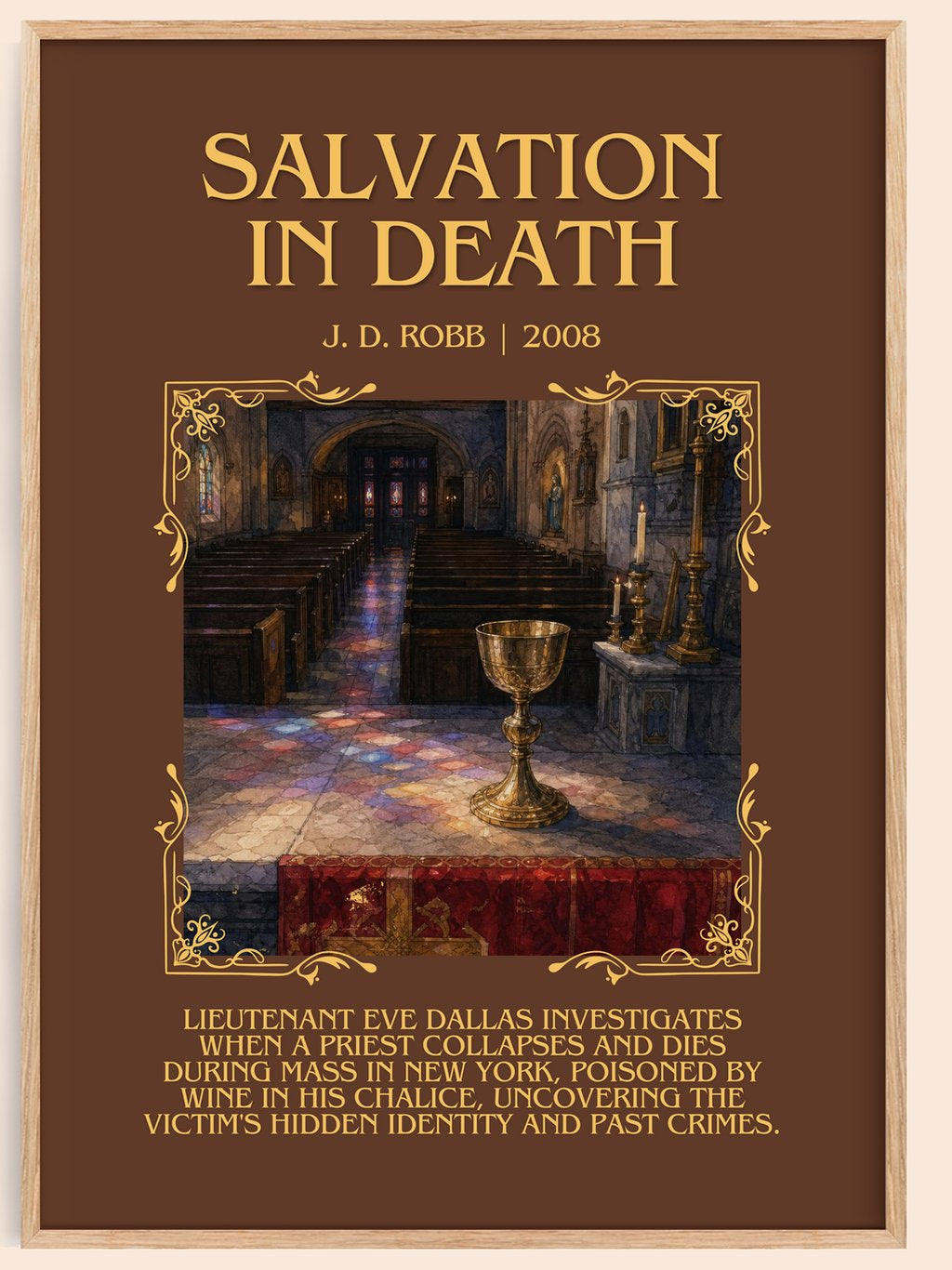 Salvation In Death Minimalist Book Poster by J. D. Robb – book poster