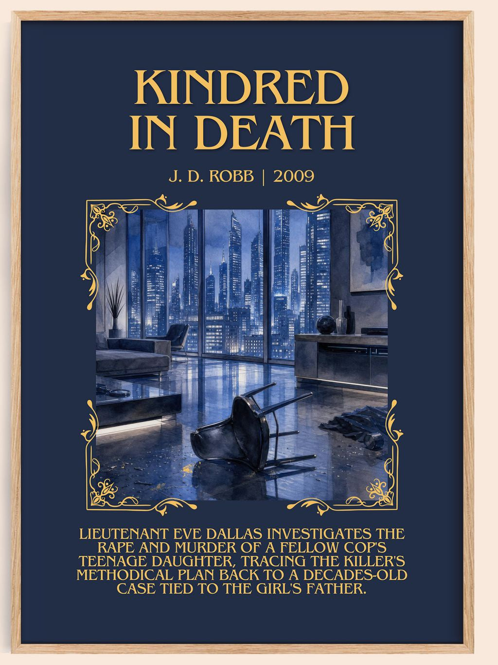 Kindred In Death Minimalist Book Poster by J. D. Robb – book poster
