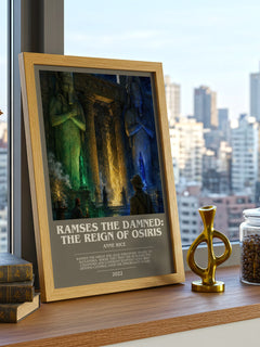 Ramses The Damned: The Reign Of Osiris bookish poster colour and style options – Anne Rice book art