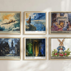 Ramses The Damned: The Reign Of Osiris literary print in frame leaning in hallway – fantasy wall art