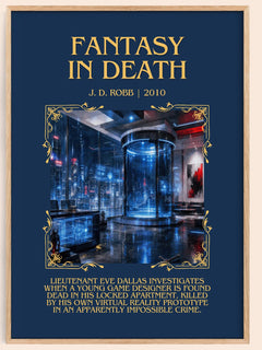 Fantasy In Death Minimalist Book Poster by J. D. Robb – image 1