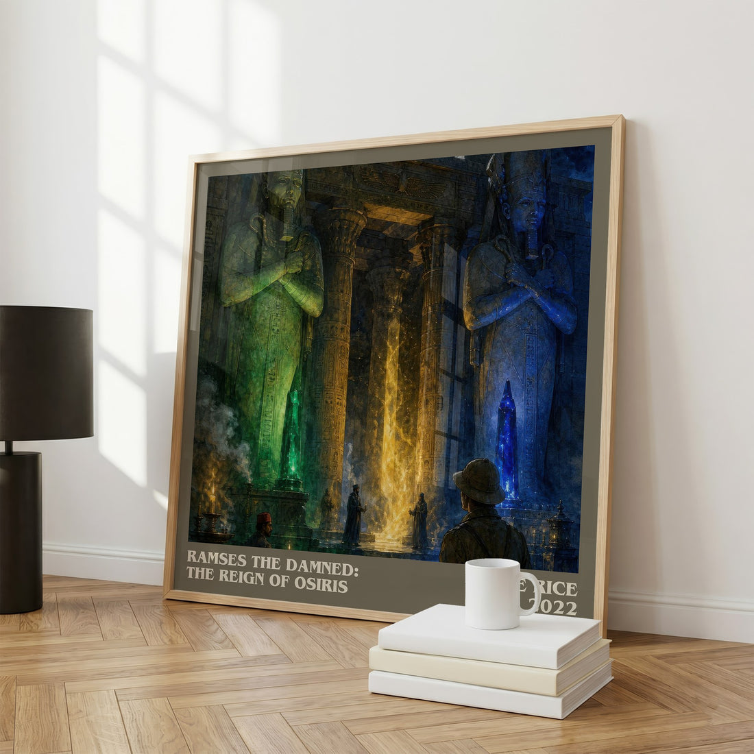 Ramses The Damned: The Reign Of Osiris literary art print colour and style options – Anne Rice book art