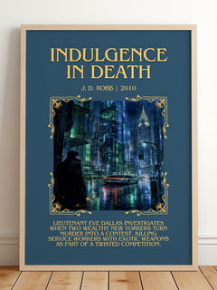 Indulgence In Death Minimalist Book Poster by J. D. Robb – image 2
