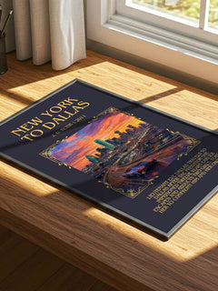 New York To Dallas Minimalist Book Poster by J. D. Robb – image 4