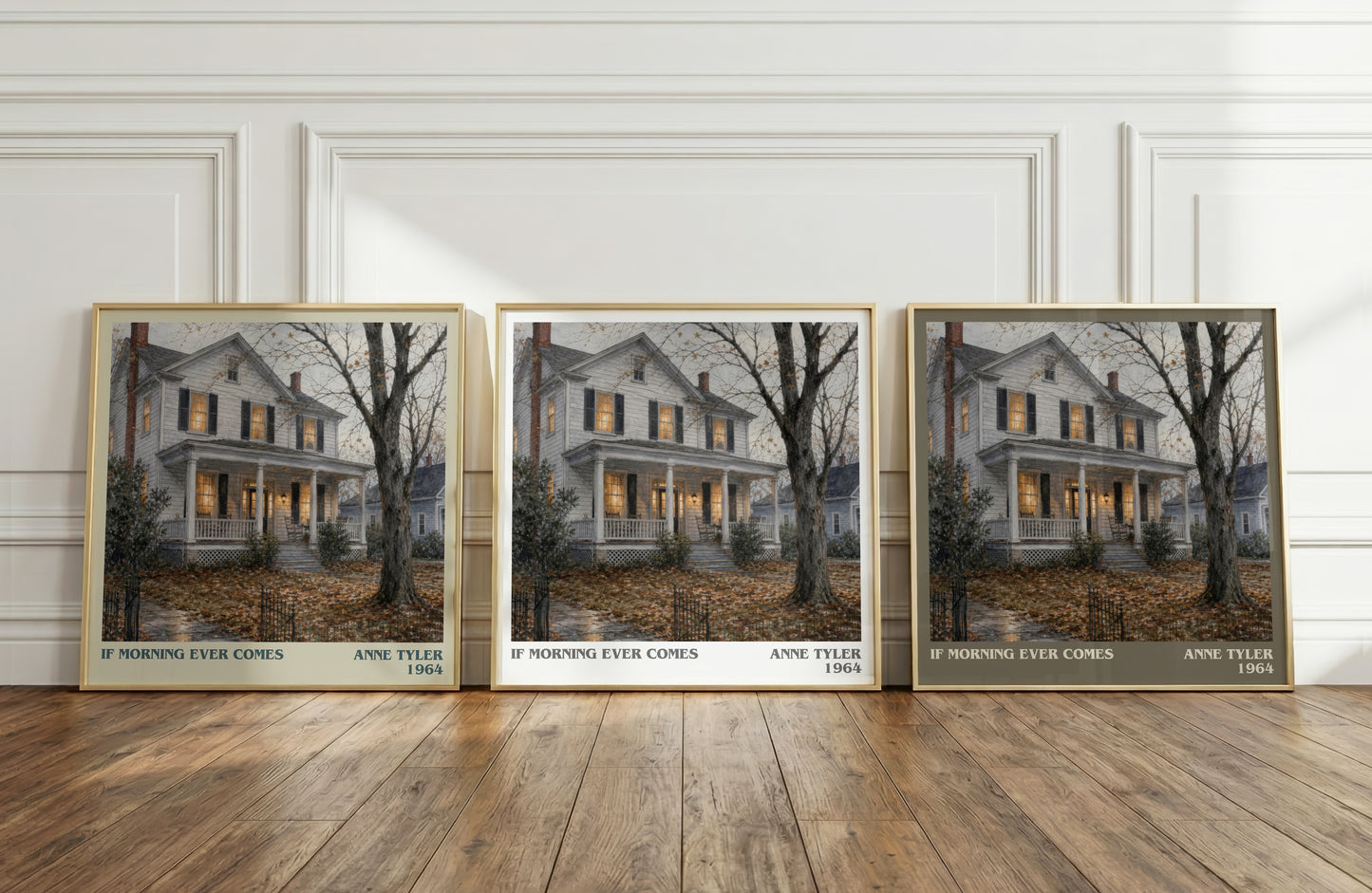 If Morning Ever Comes literary art print colour and style options – Anne Tyler book art