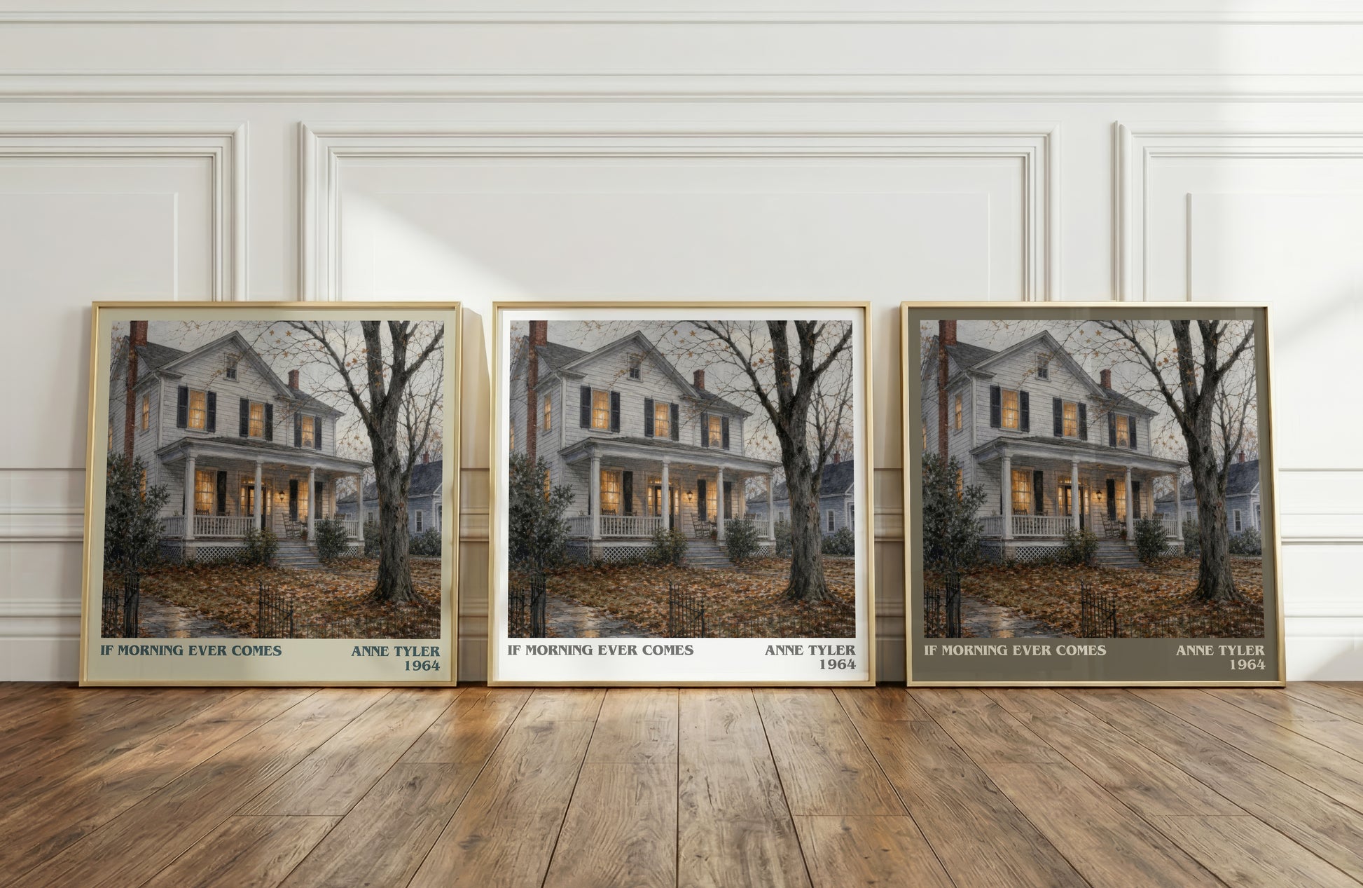 If Morning Ever Comes literary art print colour and style options – Anne Tyler book art