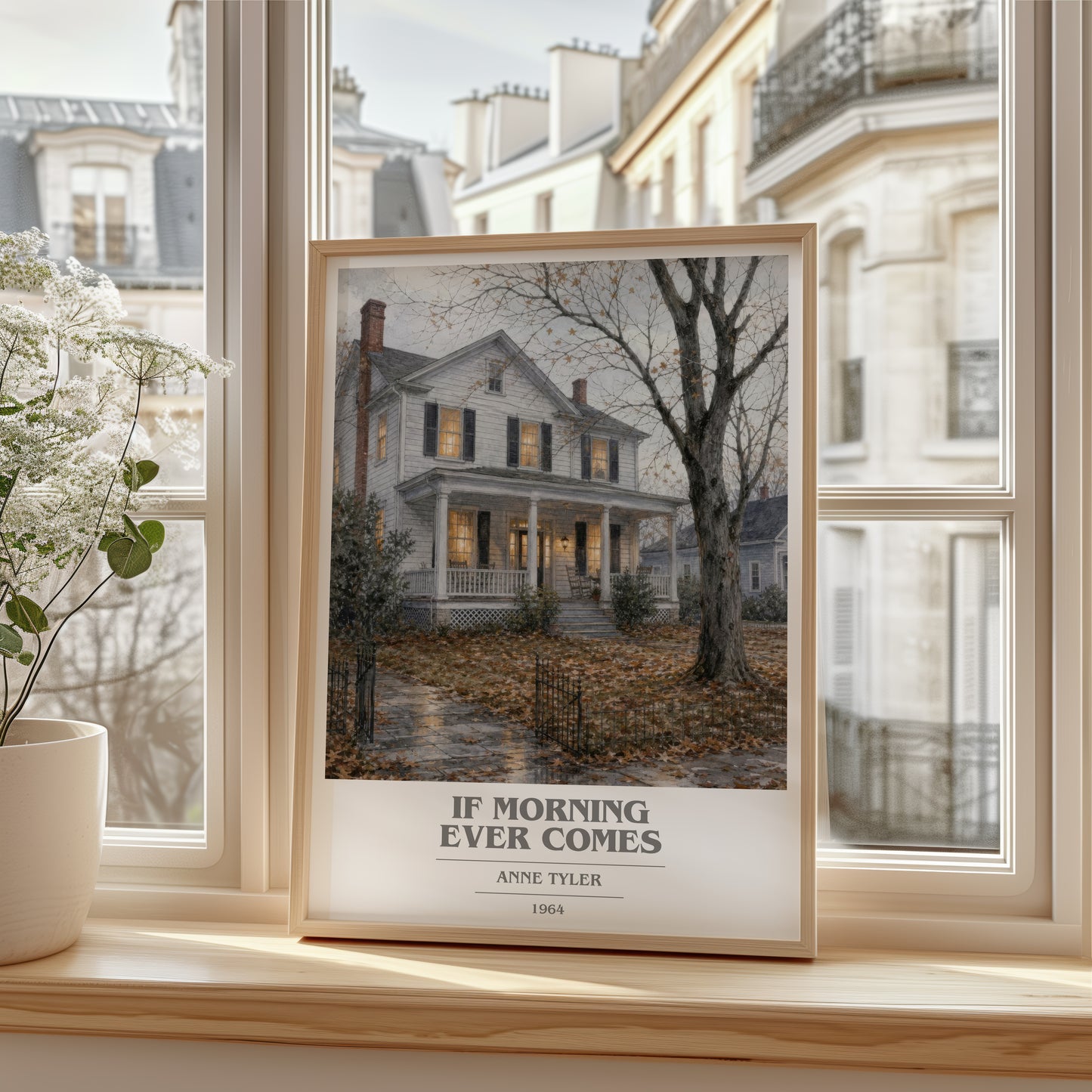 If Morning Ever Comes book cover poster colour and style options – Anne Tyler book art