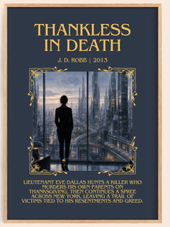 Thankless In Death Minimalist Book Poster by J. D. Robb – image 1