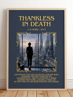 Thankless In Death Minimalist Book Poster by J. D. Robb – image 2