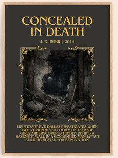 Concealed In Death Minimalist Book Poster by J. D. Robb – image 1