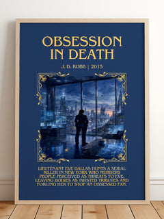Obsession In Death Minimalist Book Poster by J. D. Robb – image 2
