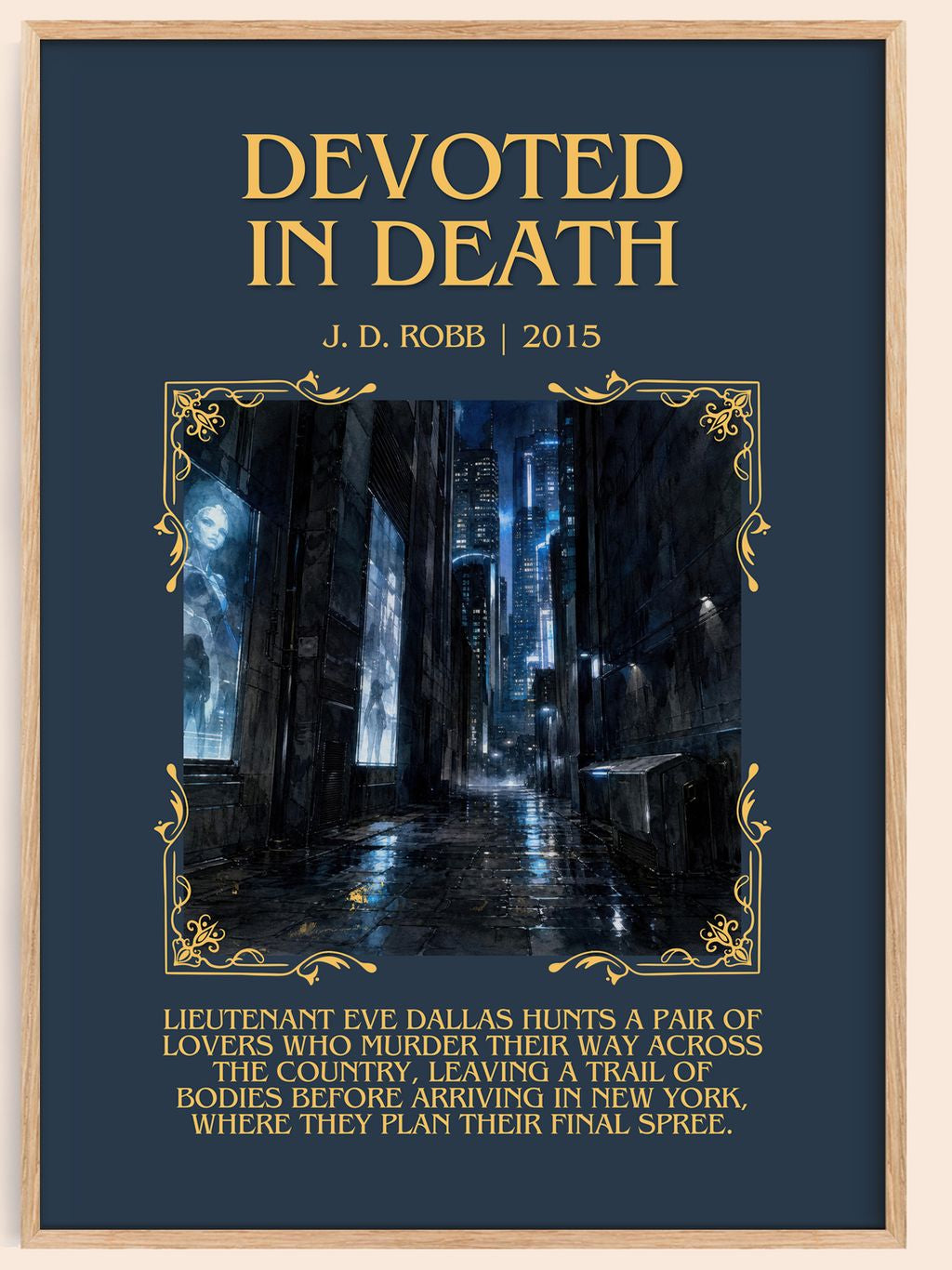 Devoted In Death Minimalist Book Poster by J. D. Robb – book poster