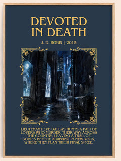 Devoted In Death Minimalist Book Poster by J. D. Robb – image 1