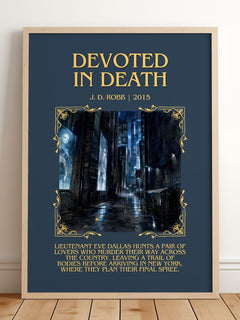 Devoted In Death Minimalist Book Poster by J. D. Robb – image 2