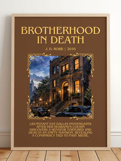 Brotherhood In Death Minimalist Book Poster by J. D. Robb – image 2