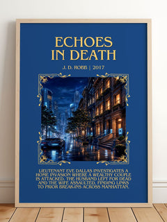 Echoes In Death Minimalist Book Poster by J. D. Robb – image 2