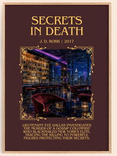 Secrets In Death Minimalist Book Poster by J. D. Robb – image 1