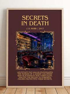 Secrets In Death Minimalist Book Poster by J. D. Robb – image 2