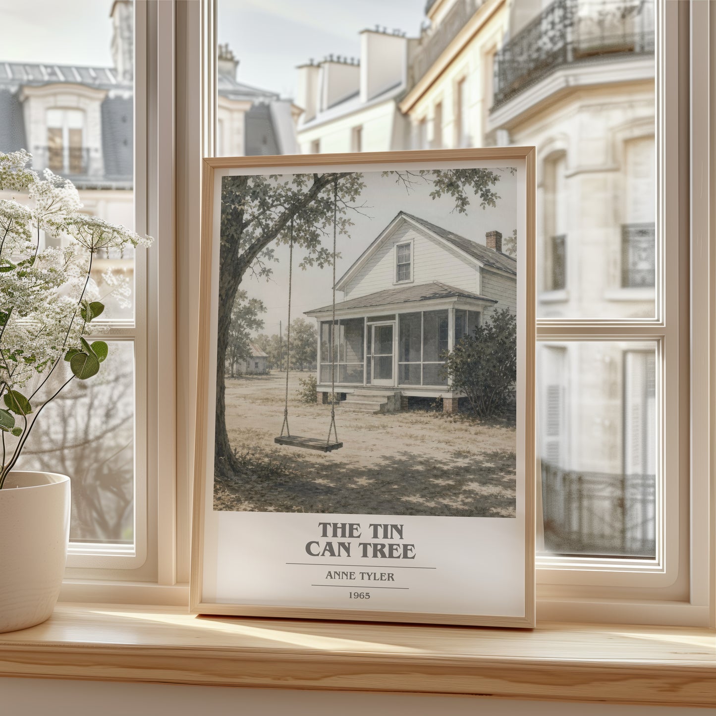 The Tin Can Tree book cover poster colour and style options – Anne Tyler book art
