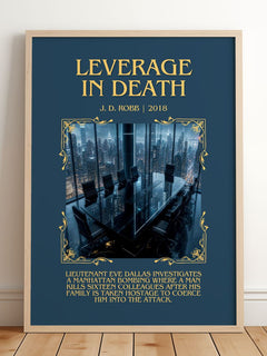 Leverage In Death Minimalist Book Poster by J. D. Robb – image 2