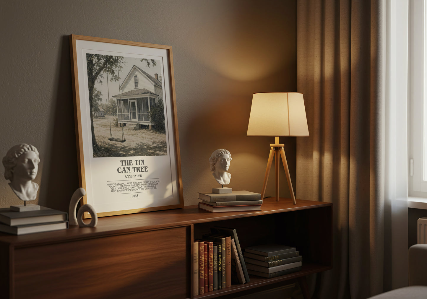 The Tin Can Tree bookish book poster framed on wall – literary fiction wall art