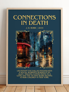 Connections In Death Minimalist Book Poster by J. D. Robb – image 2