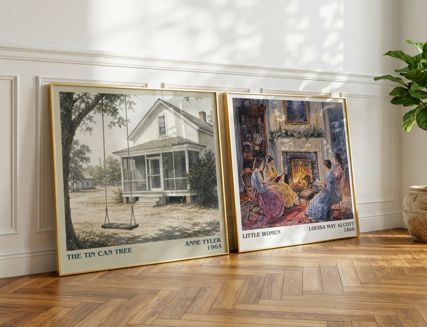 The Tin Can Tree literary print on bookshelf – Anne Tyler fan gift