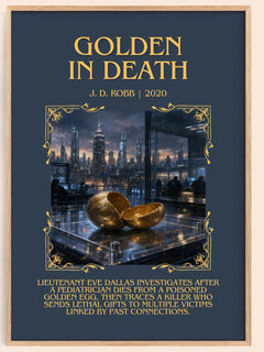 Golden In Death Minimalist Book Poster by J. D. Robb – image 1