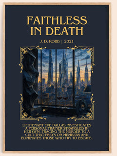 Faithless In Death Minimalist Book Poster by J. D. Robb – image 1