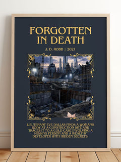 Forgotten In Death Minimalist Book Poster by J. D. Robb – image 2