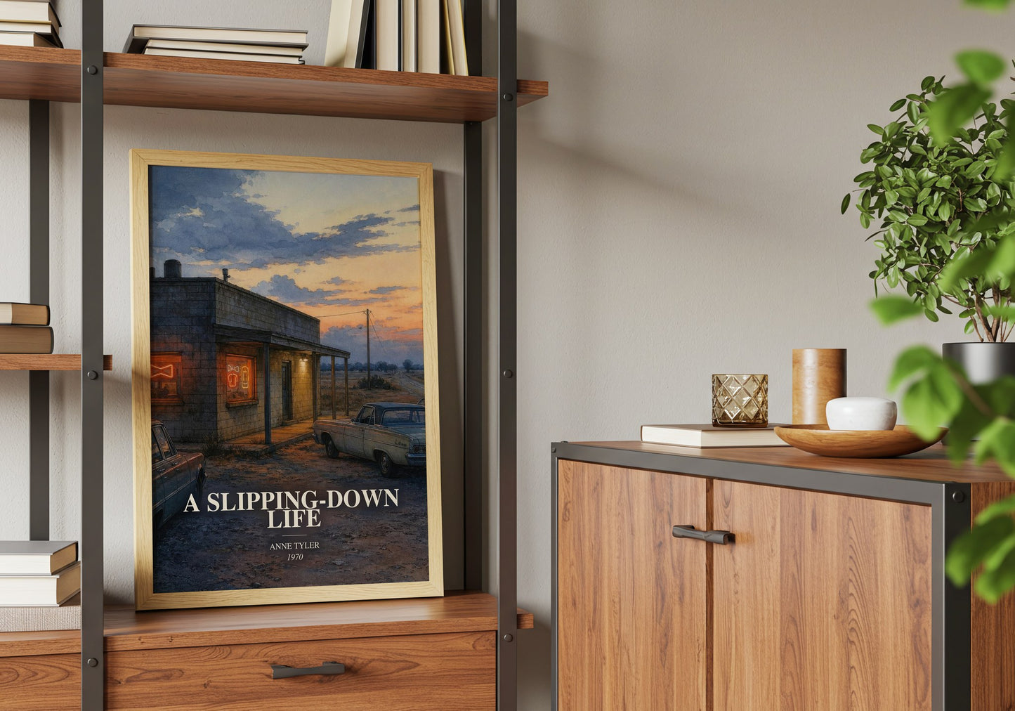 A Slipping-Down Life book watercolour illustration paper finish options – matte satin gloss