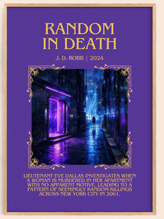 Random In Death Minimalist Book Poster by J. D. Robb – image 1