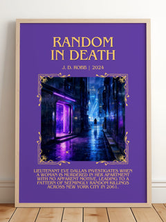 Random In Death Minimalist Book Poster by J. D. Robb – image 2