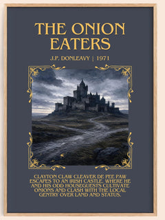 The Onion Eaters Minimalist Book Poster by J.P. Donleavy – image 1