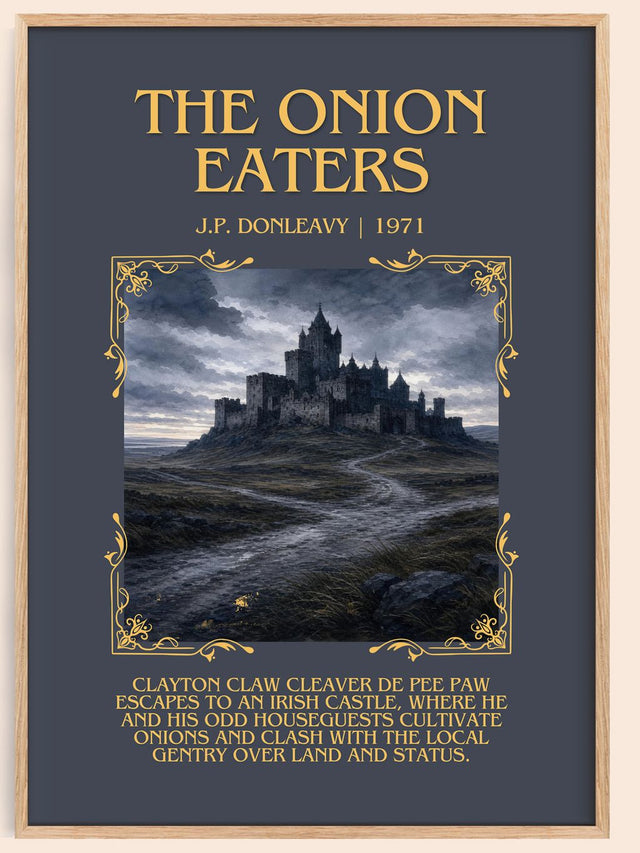 The Onion Eaters Minimalist Book Poster by J.P. Donleavy
