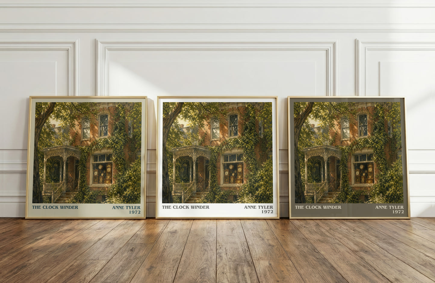 The Clock Winder literary art print colour and style options – Anne Tyler book art