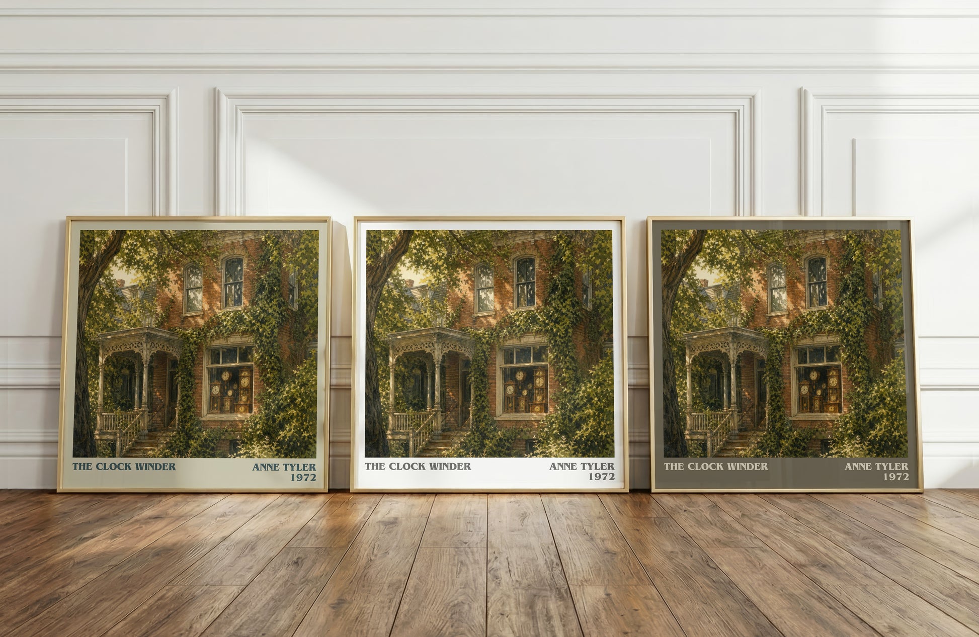 The Clock Winder literary art print colour and style options – Anne Tyler book art