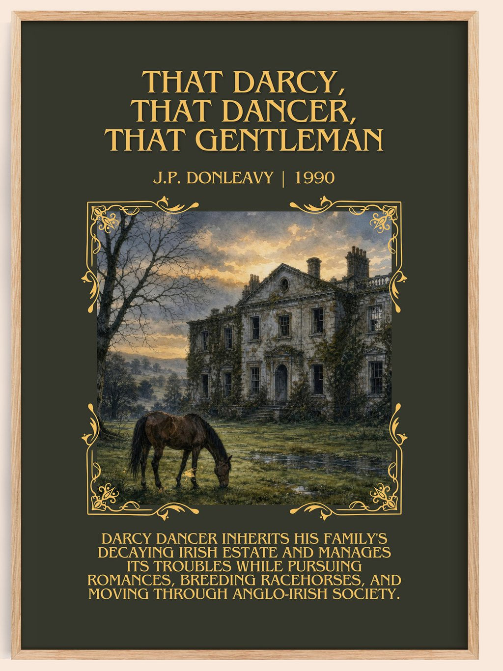That Darcy, That Dancer, That Gentleman Minimalist Book Poster – book poster