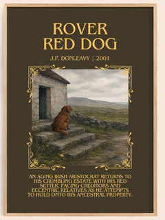 Rover Red Dog Minimalist Book Poster by J.P. Donleavy – image 1
