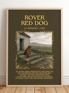 Rover Red Dog Minimalist Book Poster by J.P. Donleavy – image 2