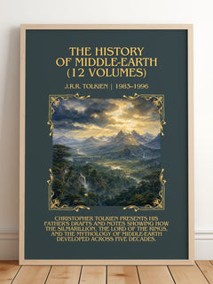 History Of Middle-Earth (12 Volumes) Minimalist Book Poster – J. – image 2