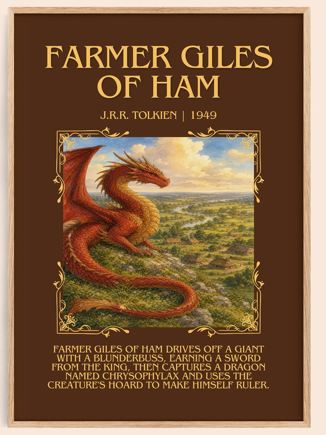Farmer Giles Of Ham Minimalist Book Poster by J.R.R. Tolkien