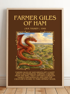Farmer Giles Of Ham Minimalist Book Poster by J.R.R. Tolkien – image 2